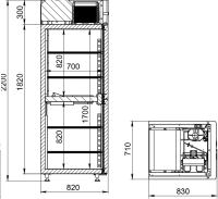 Шкаф холодильный F0,7-Scc