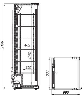 Шкаф холодильный Flex-724-Eco-L-U