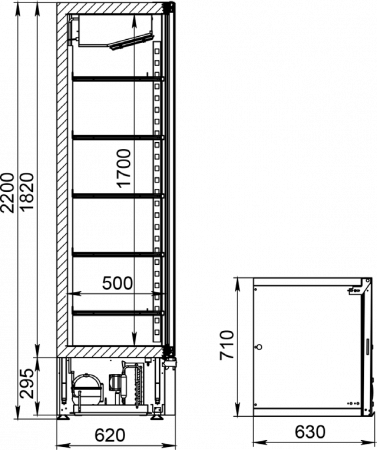 Шкаф холодильный D0.5-Sb