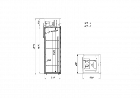 Шкаф холодильный V0.5-S