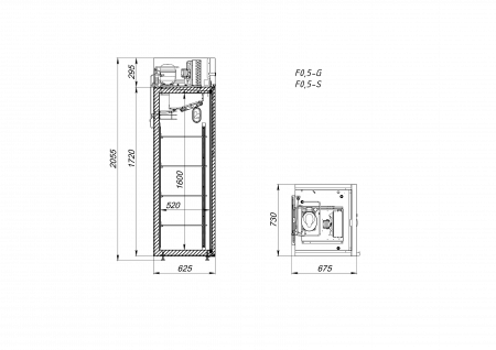 Шкаф холодильный F0.5-G