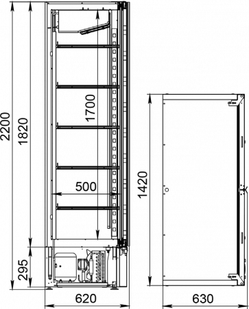Шкаф холодильный D1.0-Sb
