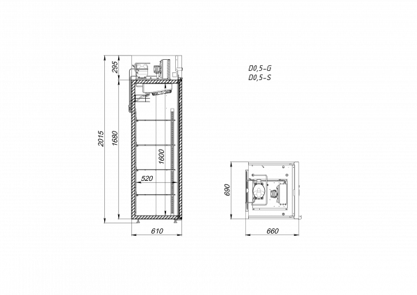 Шкаф холодильный V0.5-SD